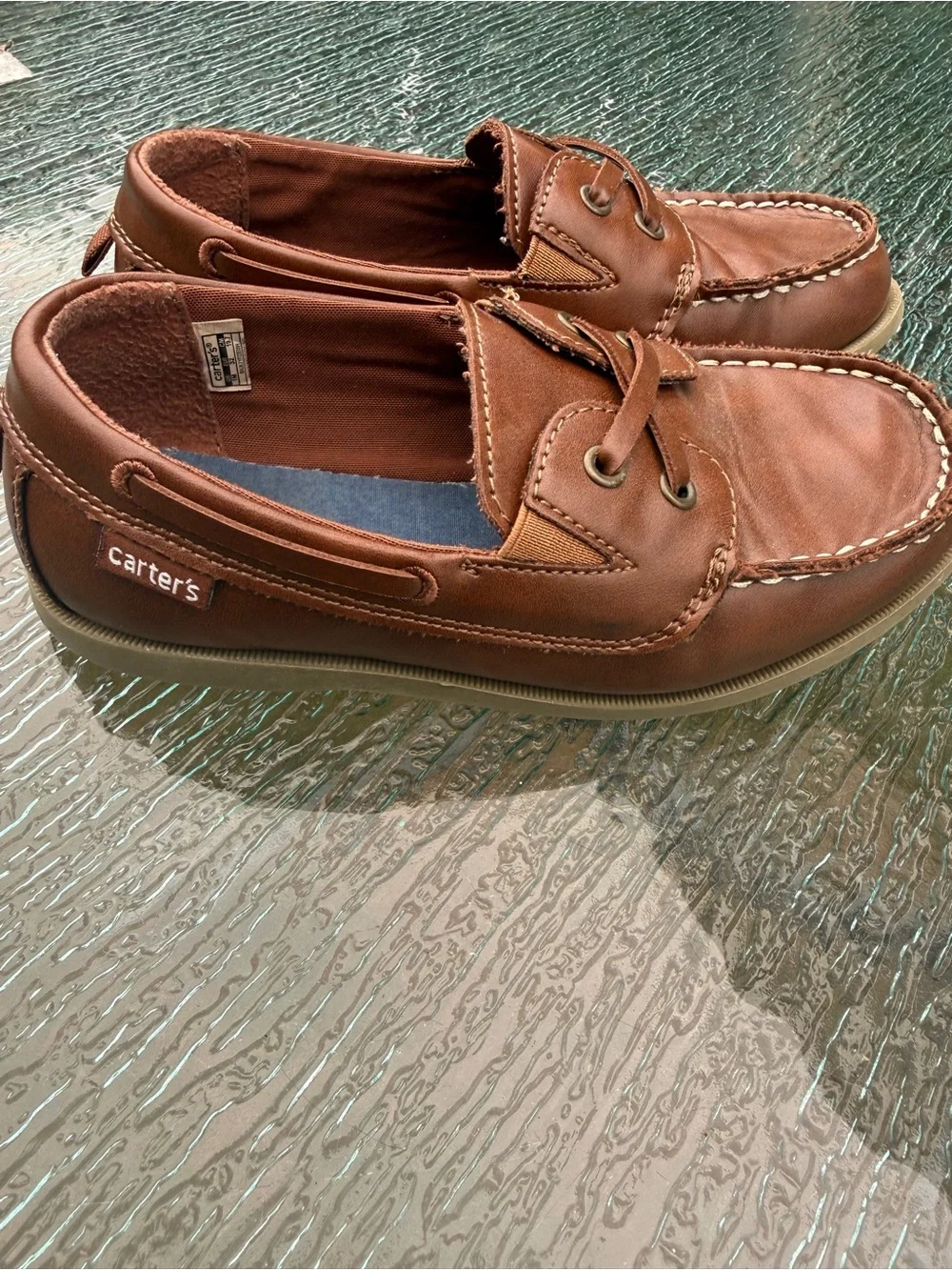 Carters EUC Boys Bauk Dress Shoes Size 1